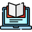 Education icon symbolizing academic and online learning