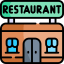 Food and restaurant icon showcasing culinary services